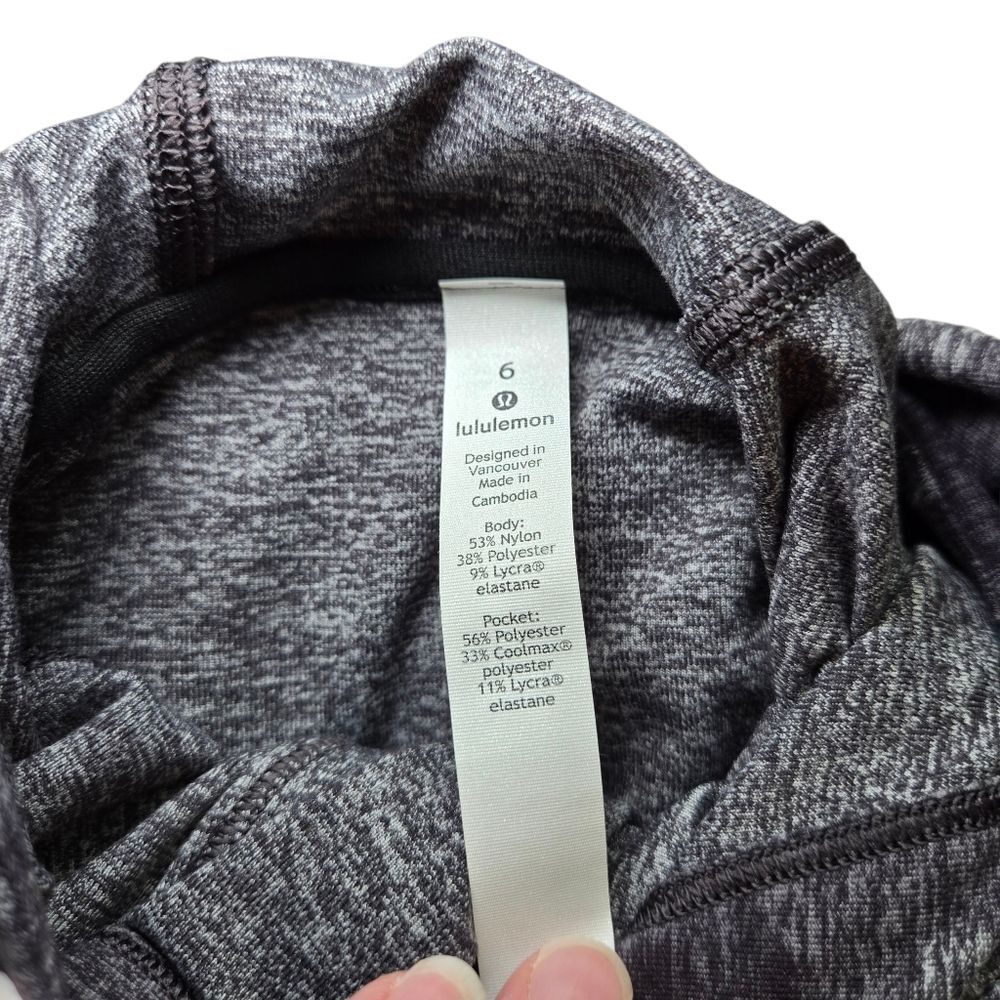 Lululemon Warm Stabilizer 1/2 Zip Hoodie Incognito Camo HTR Black - Picture 14 of 14